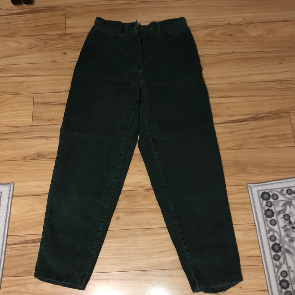 Christopher and Banks Green Corduroy Pants